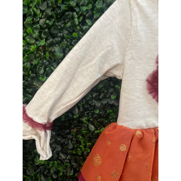 Little Lass Thanksgiving Dress, Toddlers size 24 Months, - Picture 3 of 7